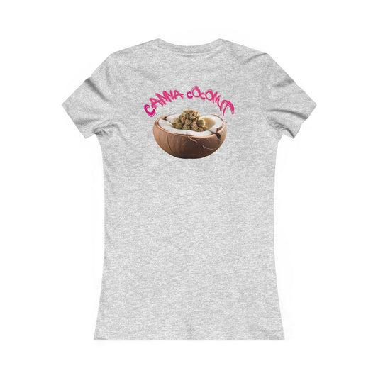 Women's "Canna Coconut" Fitted Tee