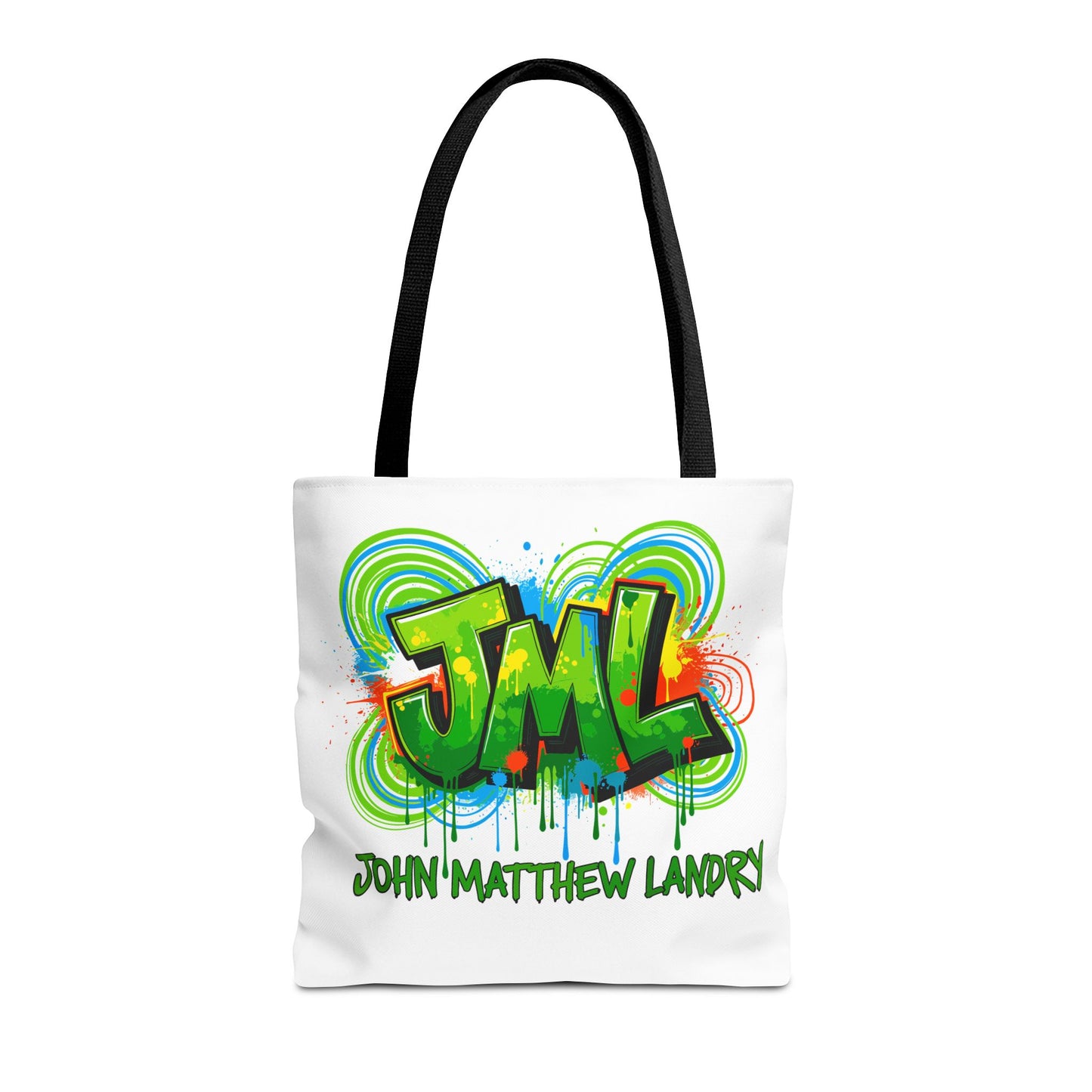 Graffiti "Family First" Tote Bag — Personalized JML Street Art Tote
