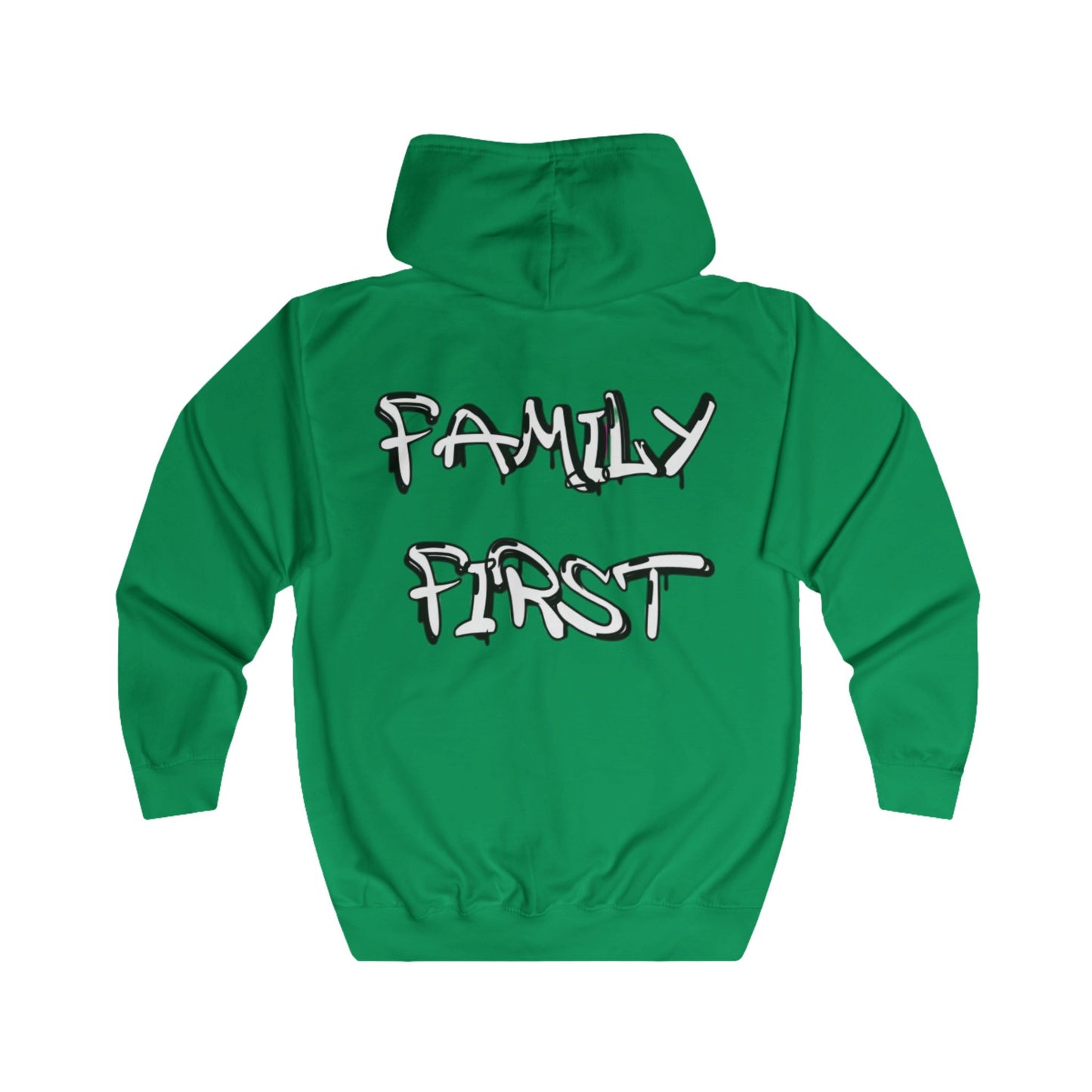 "Family First" Zip Up Hoodie