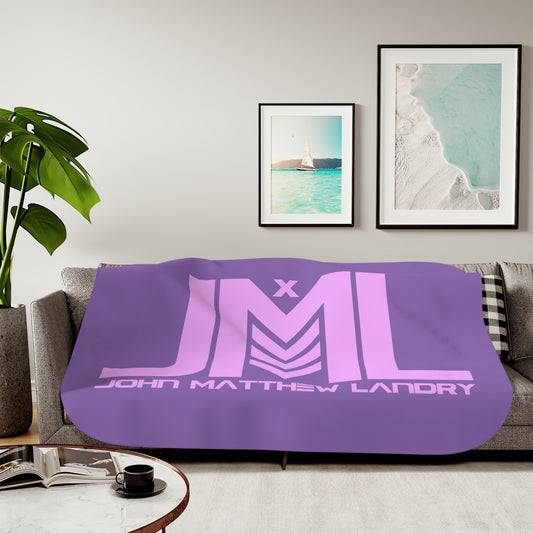 Purple/Pink JML Sherpa Blanket, Two Colors
