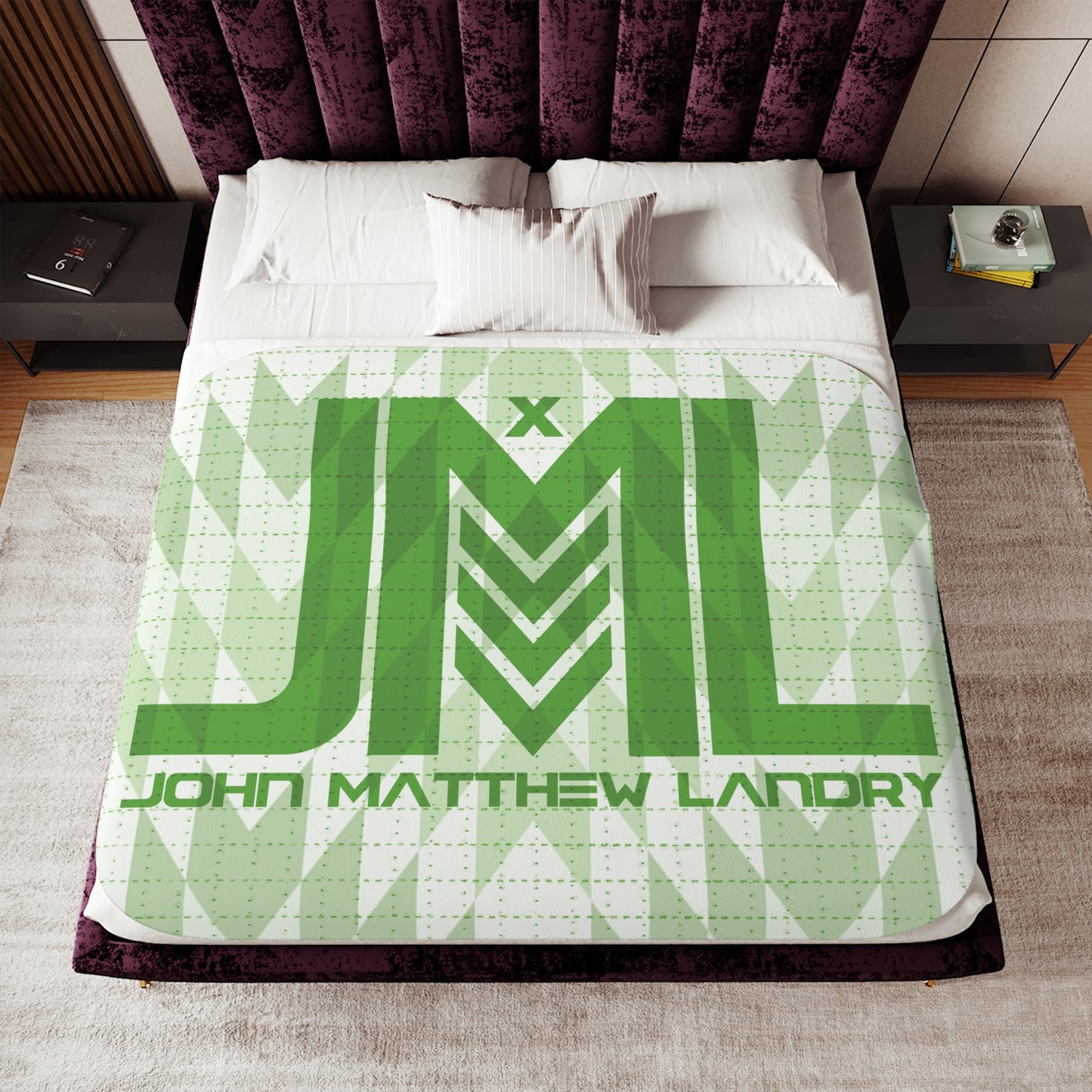 JML "Blotter" Sherpa Blanket, Two Colors