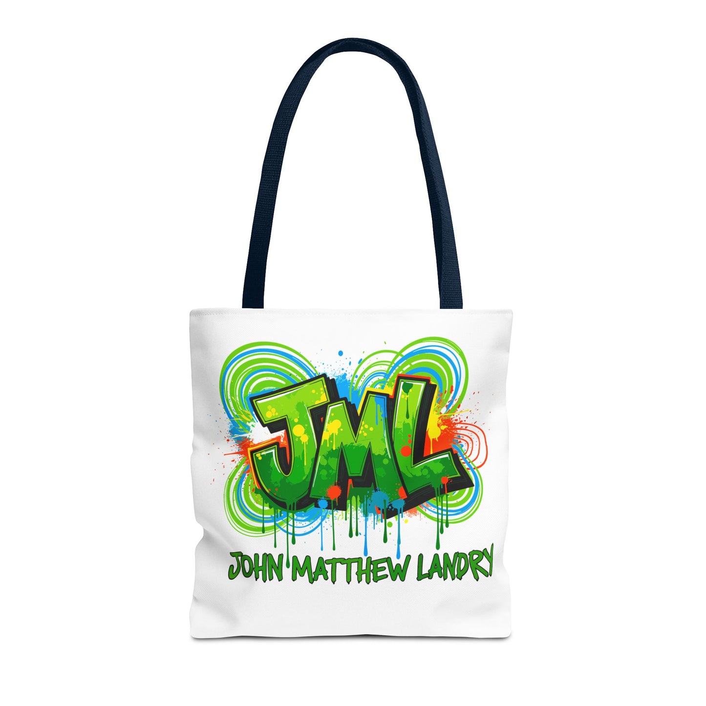 Graffiti "Family First" Tote Bag — Personalized JML Street Art Tote