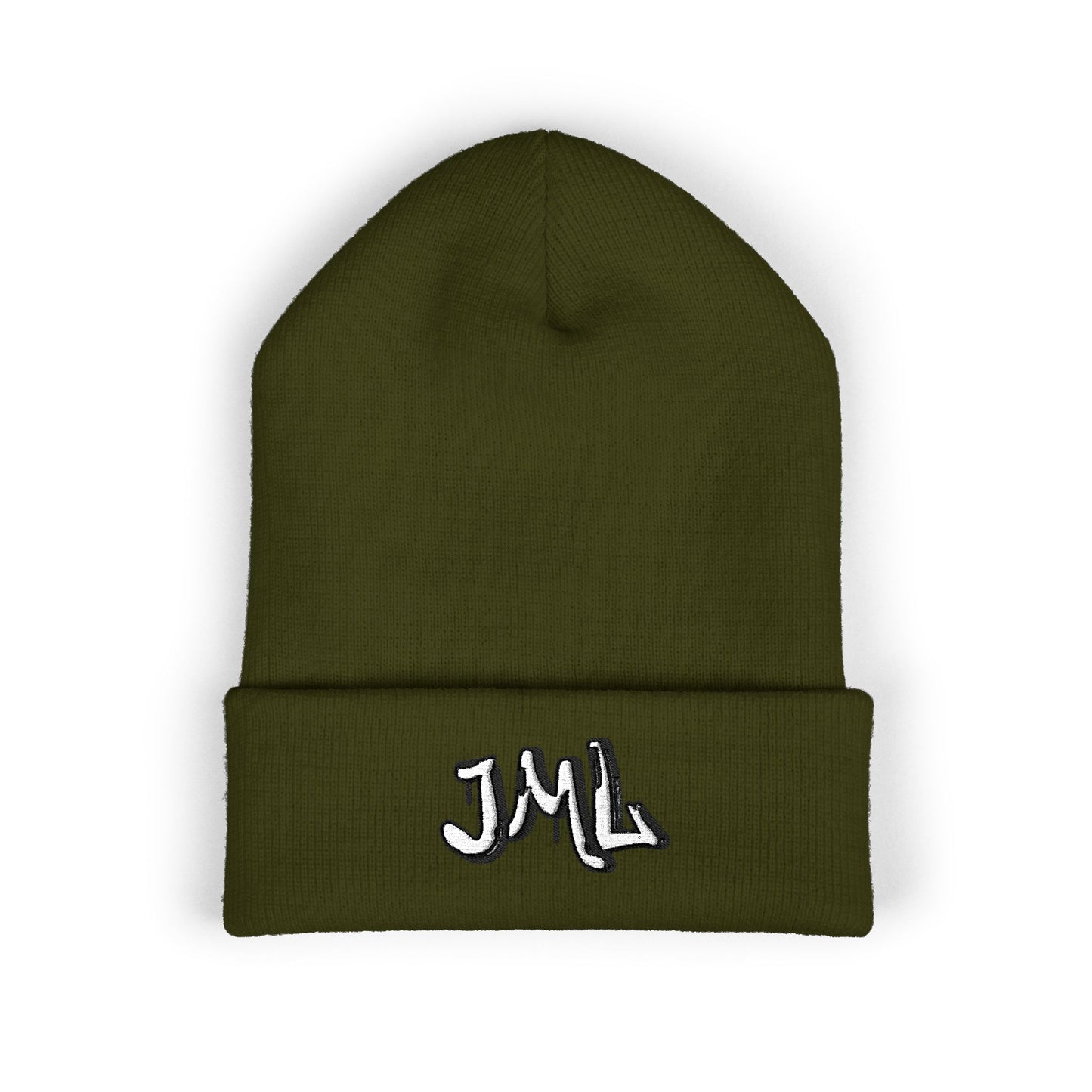 Embroidered 'JML' Cuffed Beanie