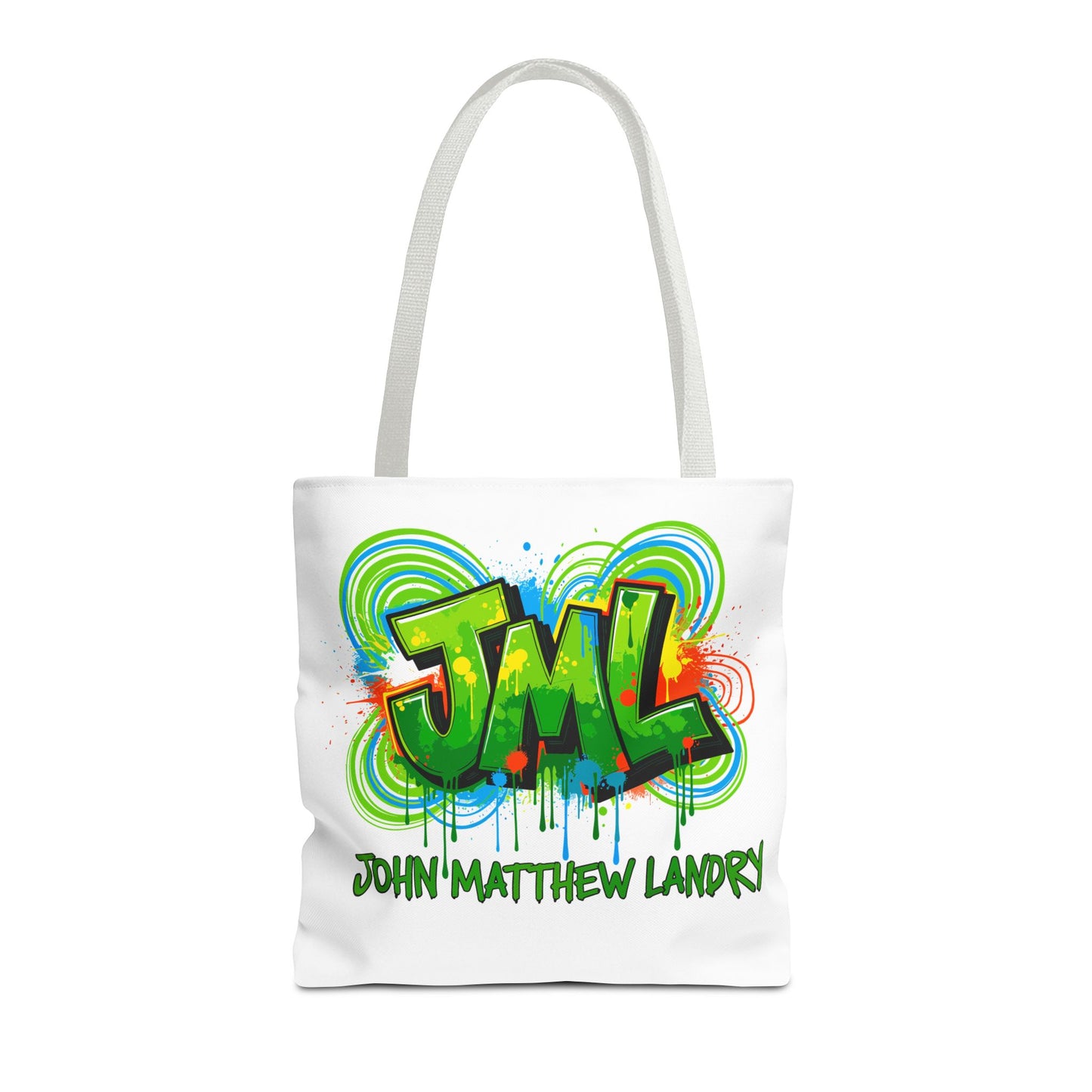 Graffiti "Family First" Tote Bag — Personalized JML Street Art Tote