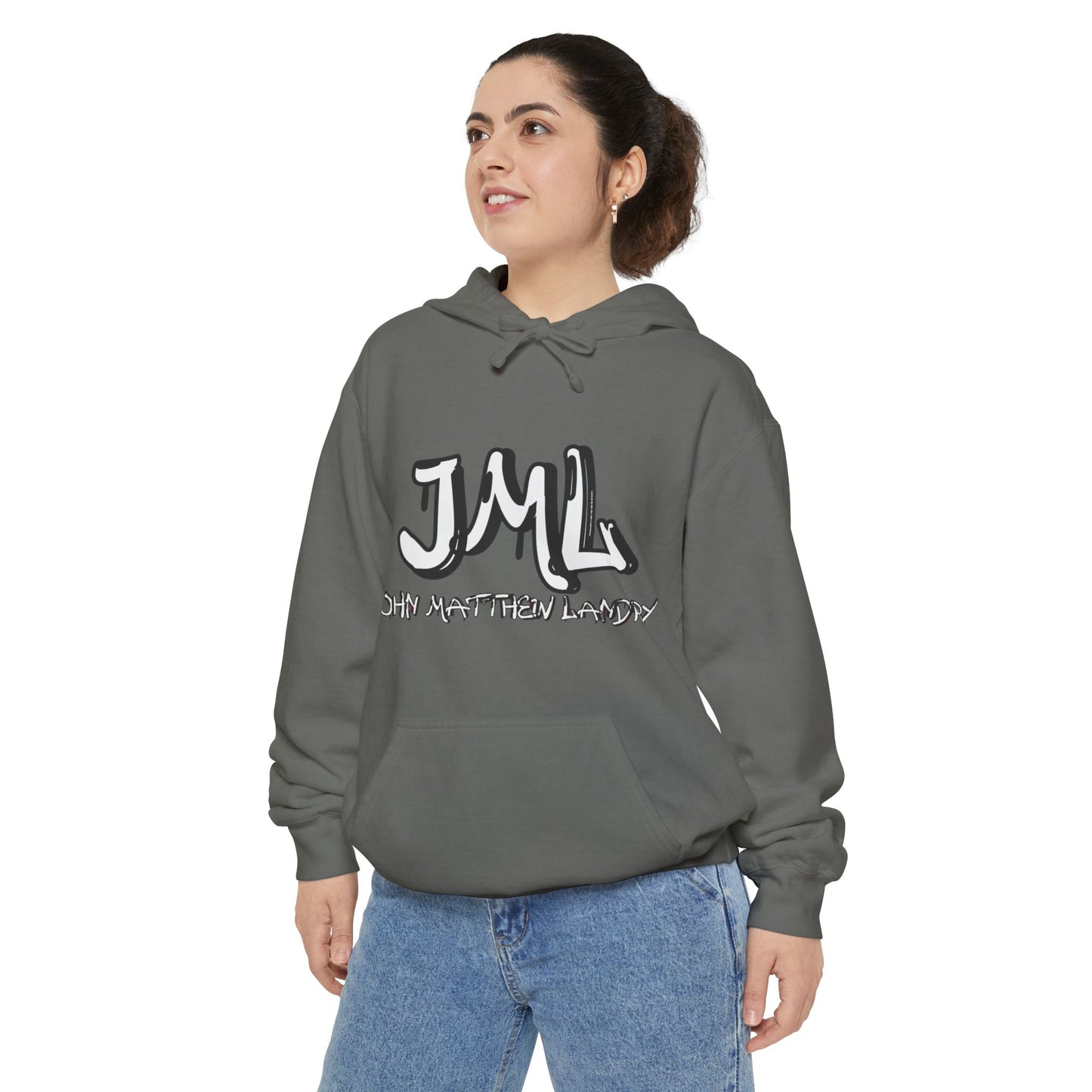 Unisex "JML" Garment-Dyed Hoodie